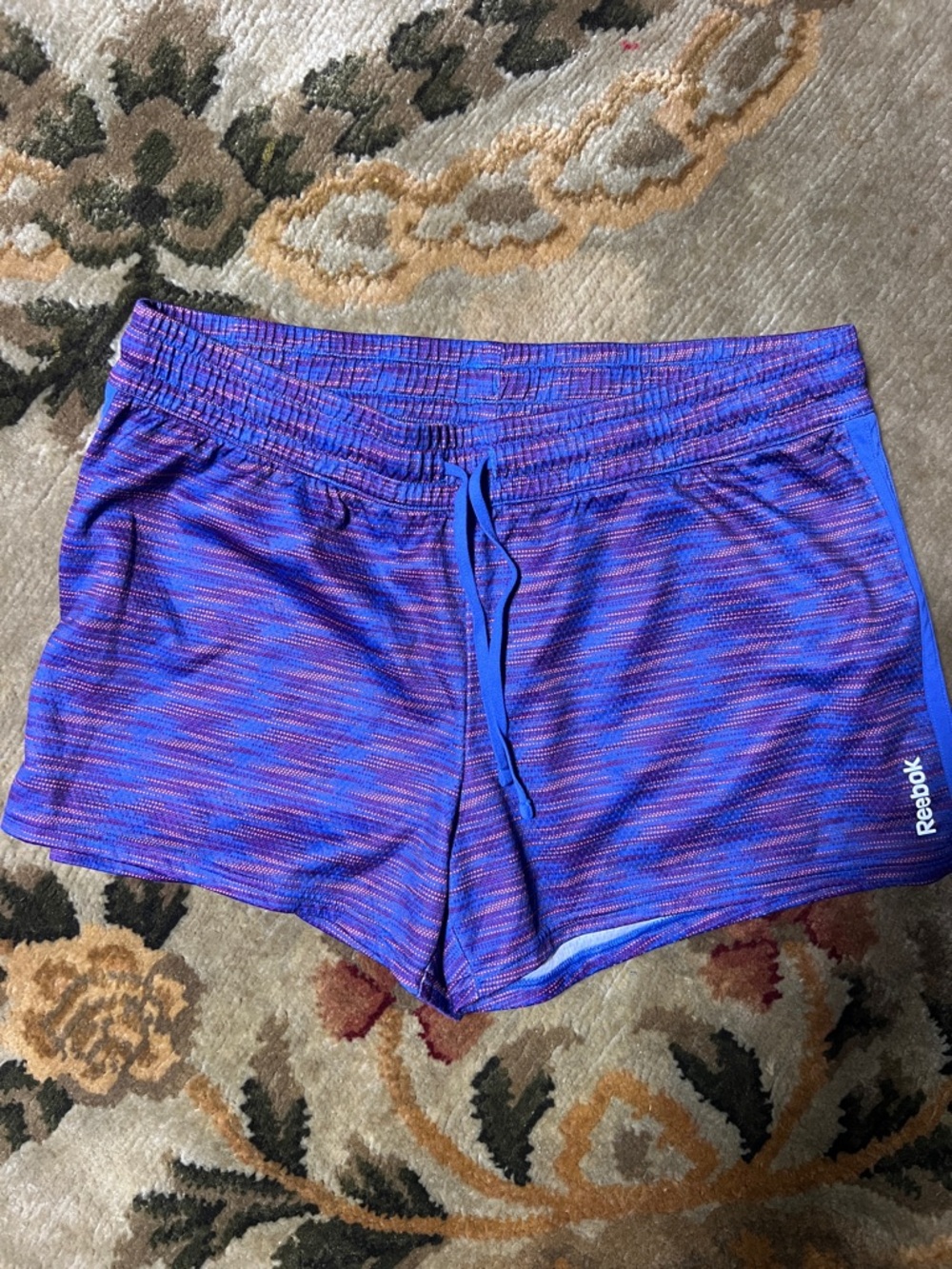 Reebok Women's Blue-Purple Athletic Shorts